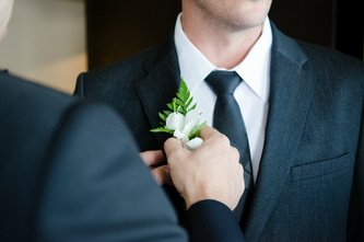 Gay Marriage - man with buttonhole flower